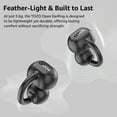 thumbnail image 3 of Auriculares abiertos TOZO OpenEarring Bluetooth 5.4 negros, 3 of 7