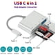 thumbnail image 3 of Innotech Lector de Tarjetas SD USB C 4 en 1 Con Puerto de Carga Adaptador USB 3.0 OTG, 3 of 10