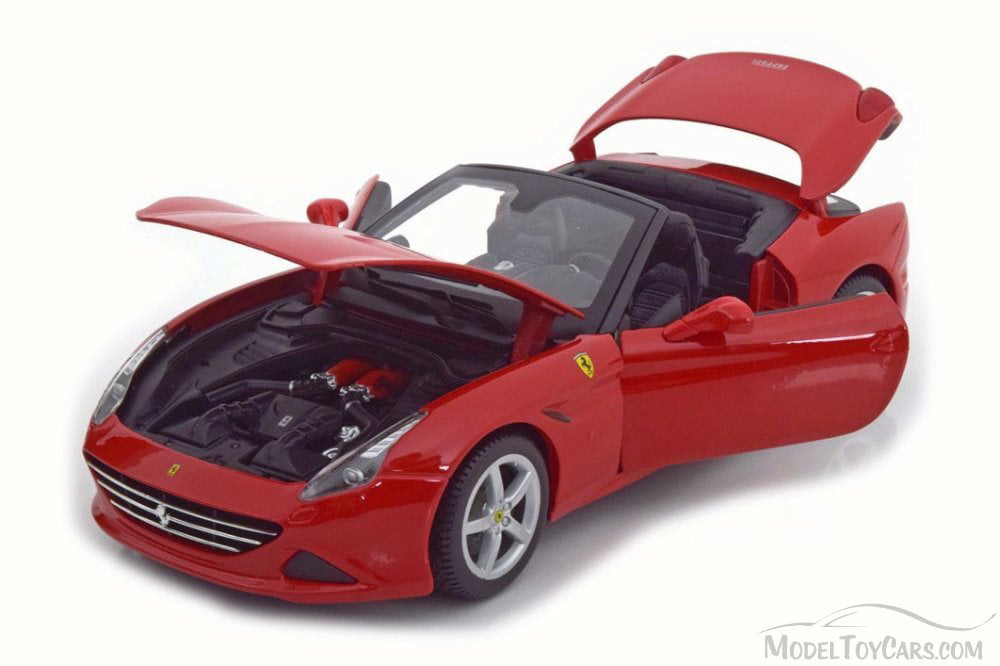 24 Super Running Model Fully Enclosed LINGLING Alloy Car Model Ferrari California T1 Color : Black , Size : California 
