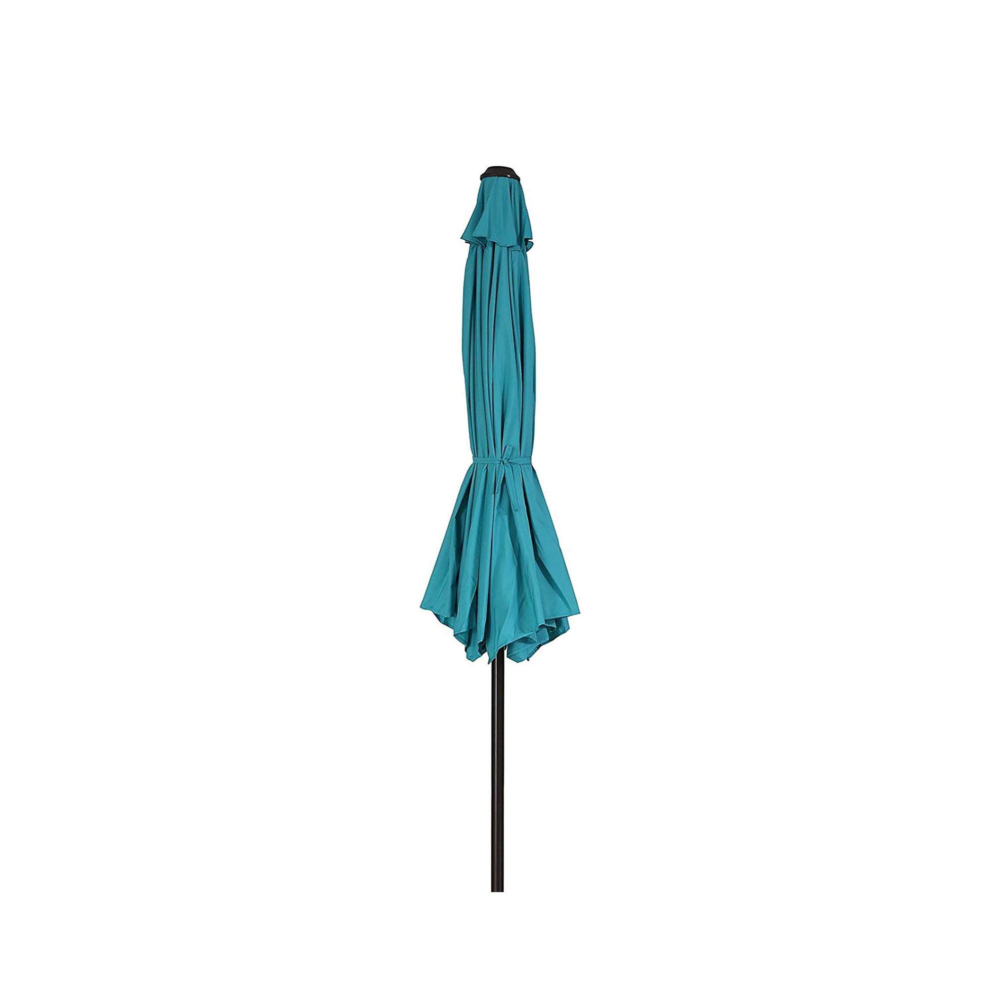 GARDEN 9 Ft Outdoor Patio Market Umbrella with Tilt & Crank Lift, Turquoise