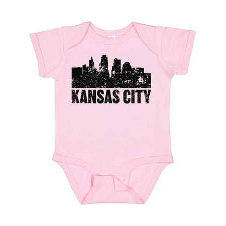 

Inktastic Kansas City Skyline Grunge Gift Baby Boy or Baby Girl Bodysuit