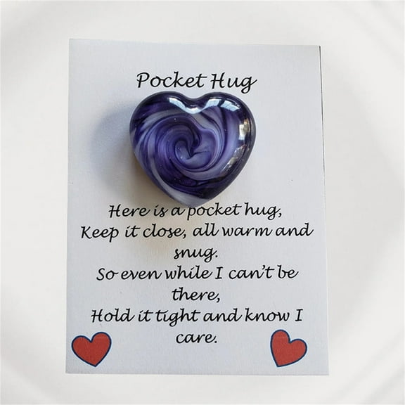 Valentine's Day Pocket Hugs for Women Heart Gifts, Small Gift Idea Womens Small Gifts, Pocket Gift Greeting Card Gifts, Small Thoughtful Gifts for Women(1pcs)