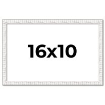 16x10 Frame White Real Wood Picture Frame Width 0.75 inches | Interior Frame Depth 0.5 inches |
