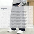 thumbnail image 3 of Spazoro Boys 100% Cotton Wide Leg Pants with Pockets, Elastic Waist Baggy Breathable Casual Trousers for Street Daily Wear Black Size 7-8, 3 of 8