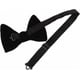 thumbnail image 2 of (Black)Men's Velvet Oversized Bow Tie Solid Color Pre Tied Formal Tuxedo, 2 of 4