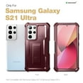 thumbnail image 3 of Dexnor for Samsung Galaxy S21 Ultra Case with Screen Protector & S Pen Slot(S Pen Not Included) Dual Layer Cover, 360 Full Body Protective Shockproof Heavy Duty Bumper for S21 Ultra 6.8 inch-Red, 3 of 5