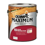 Olympic 79612A-01 1 gal Maximum Solid Color Acrylic Latex Stain & Sealant White Base 2 Tintable- pack of 4