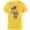 Yellow, variant on Disney Minnie Mouse Classic Cute Pose Retro Pop Art - Short Sleeve Cotton T-Shirt for Adults - Customized-Black