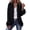 Black, variant on Womens Open Front Fringe Knit Cardigan Long Sleeve Fitted Boho Western Style Patchwork Sweater Outerwear Black XL