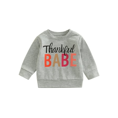 

Kids Pullover for Boys Girls Toddler Long Sleeve Casual Tops Fall Sweatshirt for Thanksgiving Day