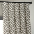 thumbnail image 6 of Martinique Taupe Printed Cotton Hotel Blackout Curtain (1 Panel), Martinique Taupe, 50W X 108L, 6 of 11