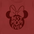 thumbnail image 2 of Women's Minnie Mouse Best Mom Ever Silhouette  Graphic Tee Red Medium, 2 of 4