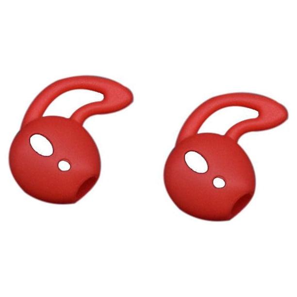 Methold Funda antideslizante de silicona para auriculares inalámbricos intrauditivos para AirPod XS Cables de audio/vídeo rojo