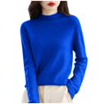 thumbnail image 1 of Lixiuxyad Men's Thermal Tops Women Pure Long Sleeve Crew Neck Soft Warm Pullover Knit Fall Winter, 1 of 5