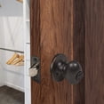 thumbnail image 6 of Oil Rubbed Bronze Egg Privacy Door Knob with 6-Way Universal Latch and Turn-Button Lock for Bed and Bath, 6 of 14