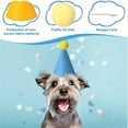 thumbnail image 3 of Mini Party Hats for Stuffed Animals, Birthday Party Cone Hats Dolls Dog Cat Rabbit Puppies Assorted Animal Birthday, 3 of 7