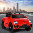 thumbnail image 7 of Costway 12V Kids Ride On Car Licensed Volkswagen Beetle with Remote Control & Music Red, 7 of 7