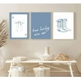 thumbnail image 4 of Coastal Cowgirl Canvas Wall Art Blue Coquette Bow Boots How Lucky Are We Bundle Playing Cards Pictures Wall Decor Fashionable college style Poster Print Artwork For Girls Room Dorm Unframed, 4 of 6