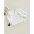 thumbnail image 3 of xiaxaixu T-Shirts Doux pour Enfants Filles Col Poupée Manches Longues Printemps Automne Mode Décontractée, 3 of 8