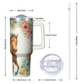 thumbnail image 3 of 1pc Horse lovers 40oz Tumbler with Straw & Handle - Insulated Stainless Steel Cup | Holiday Gift for Man Women (Christmas, Valentine's, Birthday), 3 of 5