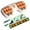 Orange, variant on 11.4*5.9" Portable Double Foot Massage Roller – 2026 New Dual Foot Massager with 12 Wheels, Improved Circulation & Plantar Acupressure, Portable Feet Massager Tool for Home Office Use – Purple