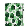 thumbnail image 1 of Salviagrön Modern Duschdraperi för Badrum, Geometrisk Konst Dekor Vattentätt Badrumsdraperi, Abstrakt Tyg Duschdraperi Set för Heminredning, 1 of 4