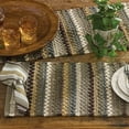 thumbnail image 2 of Park Designs Mineral Stripe Chindi Table Runner 13" x 54", 2 of 5