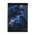 thumbnail image 3 of Chririnla Blue Lightning Lion Trifold Card Holder, Polyester Boys Trifold Wallet, Portable Thin for Travel and Daily Sports Use, 3 of 6