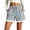#04 Gray 【Mix & Match: Stock Up on Your Favorite Colors】, variant on Women's Casual Cotton Lace Shorts, Elastic Waist Drawstring Loose Comfy Summer Shorts with Pockets, Breathable Lightweight, Tummy Control Flattering Fit, Beach Vacation Daily