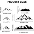 thumbnail image 2 of 2pcs Mountain Stencils 11.8×11.8inch Planar and Three-dimensional Mountain Stencils with Paint Brush Nature Mountains Peaks Climbing Drawing Template for Fabric Walls Furniture Wood Canvas, 2 of 9