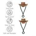 thumbnail image 3 of Tapa de pajita para taza de 30 a 40 oz, tapa de pajita de silicona, sombrero de vaquero, accesorios para vaso de 10 mm, 0,4 pulgadas, lindos regalos para mujeres, 3 of 5