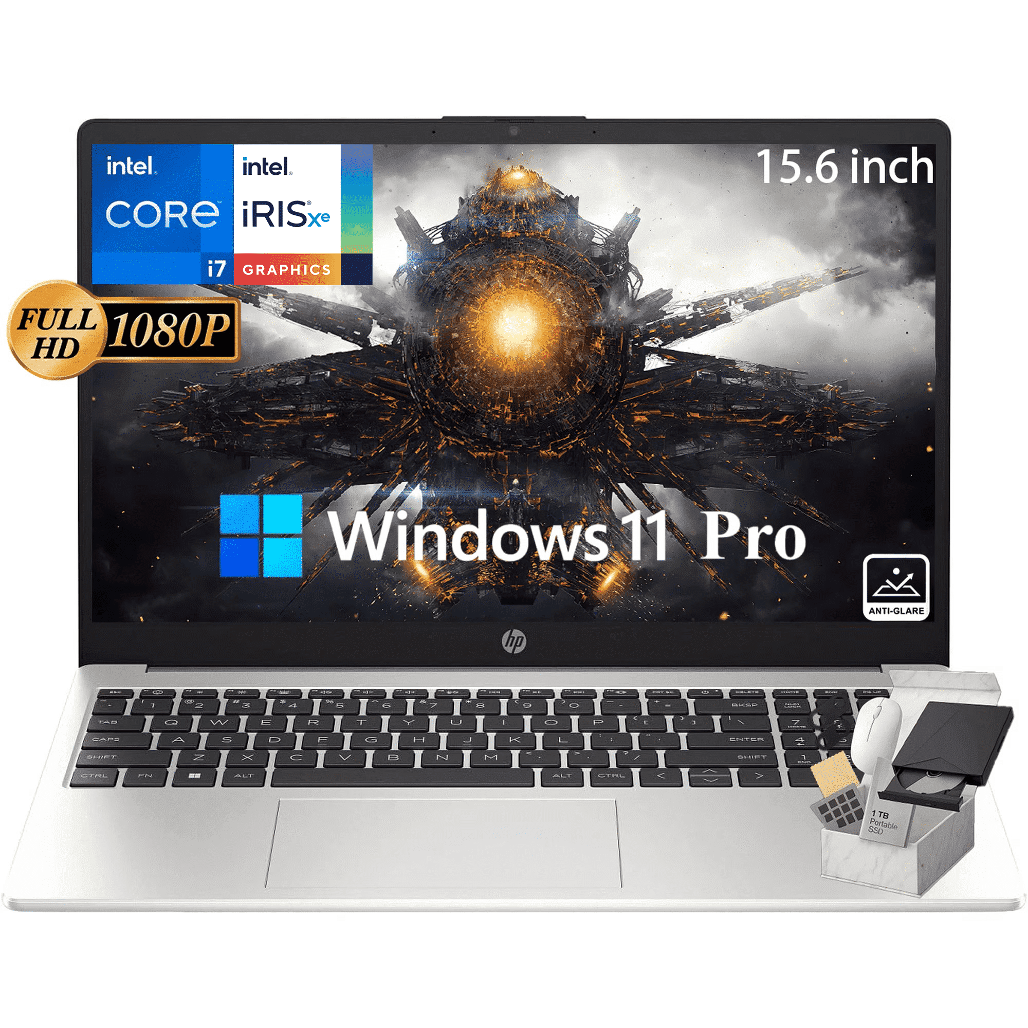 HP 17.3in HD Touchscreen Laptop 10th Gen Intel i5 8GB RAM