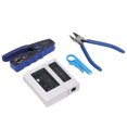 thumbnail image 3 of DEWIN Kit De Herramientas De Engarzado RJ45, Kit De Herramientas De Engarzado RJ45, Engarzador Ethernet Todo En Uno para Engarzado De Conectores Modulares Cat5e Cat6 Cat6a 8P8C, 3 of 7