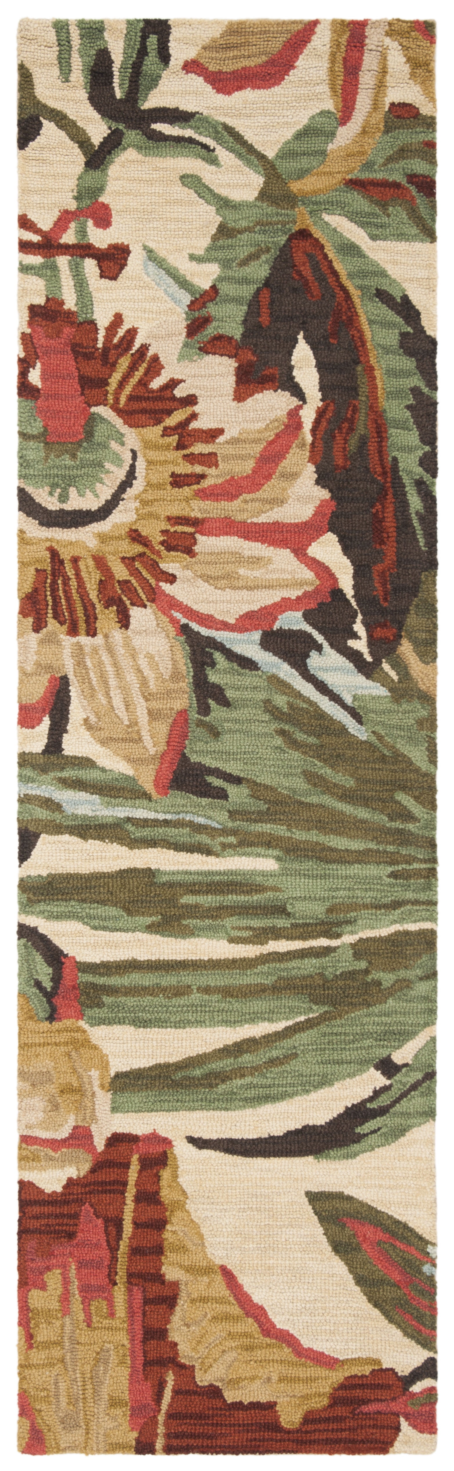Safavieh Jardin Augustine Floral Wool Runner Rug, Ivory/Multi, 2'3" x 7'