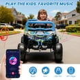 thumbnail image 3 of iRerts 12V Electric Ride on UTV, Powered Ride on Cars with Parent Remote Control, LED Lights, Music Player, Front Shock Absorbers, Ride on Toys for Kids Boys Girls Ages 3-4, Blue, 3 of 8