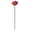 Red, variant on Lifelike Artificial Flower Decoration for Garden Outdoor Weather Resistant Fake Flowers for Porch Patio Balcony Home Decor, 11X2In, 1Pcs (Red)