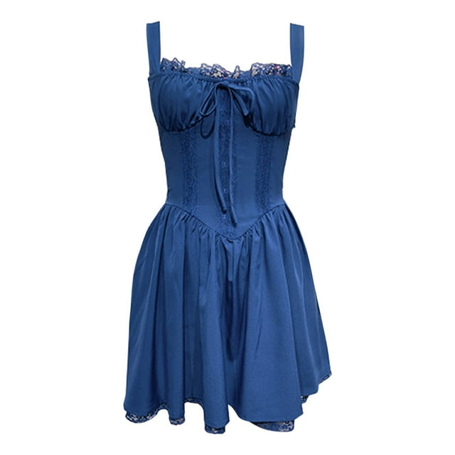 Vestido liso con lazo francés para mujer: falda clásica, adorable y elegante para el día a día, el trabajo o salir por la noche, tallas S-XL