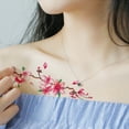 thumbnail image 4 of Wrapables® Floral Temporary Tattoos Body Art Water Tattoos (8 Sheets), Roses & Peonies, 4 of 13