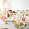 thumbnail image 3 of Erosebridal Garden Flower Twin Bedding Sets for Girls, Floral Butterfly Bedding Comforter Set, Gray Reversible, 7 Pieces, 3 of 5