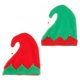 thumbnail image 1 of 2pcs Hats Green and Red Xmas Holiday Santa Hat Elf Bell Hat for Christmas Party Costume Favors bringing you vitality and cuteness, 1 of 5