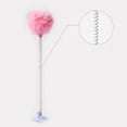 thumbnail image 4 of 2PCS Cat Teaser Wand Interactive Pompom Bell Spring Suction Cup Cat Wand Cat Toy, 4 of 10
