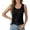 Black Tank Tops, variant on Women Knit Tank Tops Summer Solid Color Sleeveless Round Neck Flowy Casual Tunic Blouse With Waist Tie Vacation Female Camisole