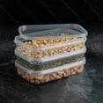 thumbnail image 3 of 16 oz Rectangular Clear Food Storage Containers with Lids - Stackable, Tamper Proof, BPA Free, Recyclable, Space Saver, Airtight Container, Kitchen Storage, Meal Prep, Take Out, Deli Container (10), 3 of 3