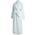 thumbnail image 3 of Richie House Women's Long Robe Plush Soft Warm Fleece Elegant Lounger Collar Style Bathrobe Housecoat Sleepwear for Ladies RHW2881, 3 of 3