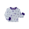 thumbnail image 2 of Wednesday Girls Halloween Long Sleeve Top and Short Pajama Set, 2-Piece, Sizes 4-12, 2 of 3