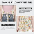 thumbnail image 6 of Fairy Princess Rainbow Pattern Apron-Garden Aprons for Women with Pockets-Cotton Linen Waterproof Kitchen Cooking Gardening Aprons Adjustable for Kitchen,Cooking,BBQ and Salon 33x27 Inch, 6 of 7