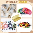 thumbnail image 6 of Uxcell 2Pcs Metal Tin Box Container, 6.9x2.4x0.7" Oval Empty Hinged Lid Box with Self Adhesive Colored Sticker, Mini Portable Storage Container for Candy, Drawing Pin Crafts, Gold, 6 of 7