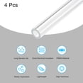thumbnail image 3 of Acrylic Pipe Clear Rigid Round Tube 4mm ID 8mm OD 10" for Lamps and Lanterns, Water Cooling System 4pcs, 3 of 6