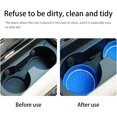 thumbnail image 3 of Bling Car Cup Holder Coaster, 4 Pack Rhinestone Non-Slip Circle Cup Holder Insert Coaster, Durable Crystal Vehicle Drink Cup Mat, 3 of 5