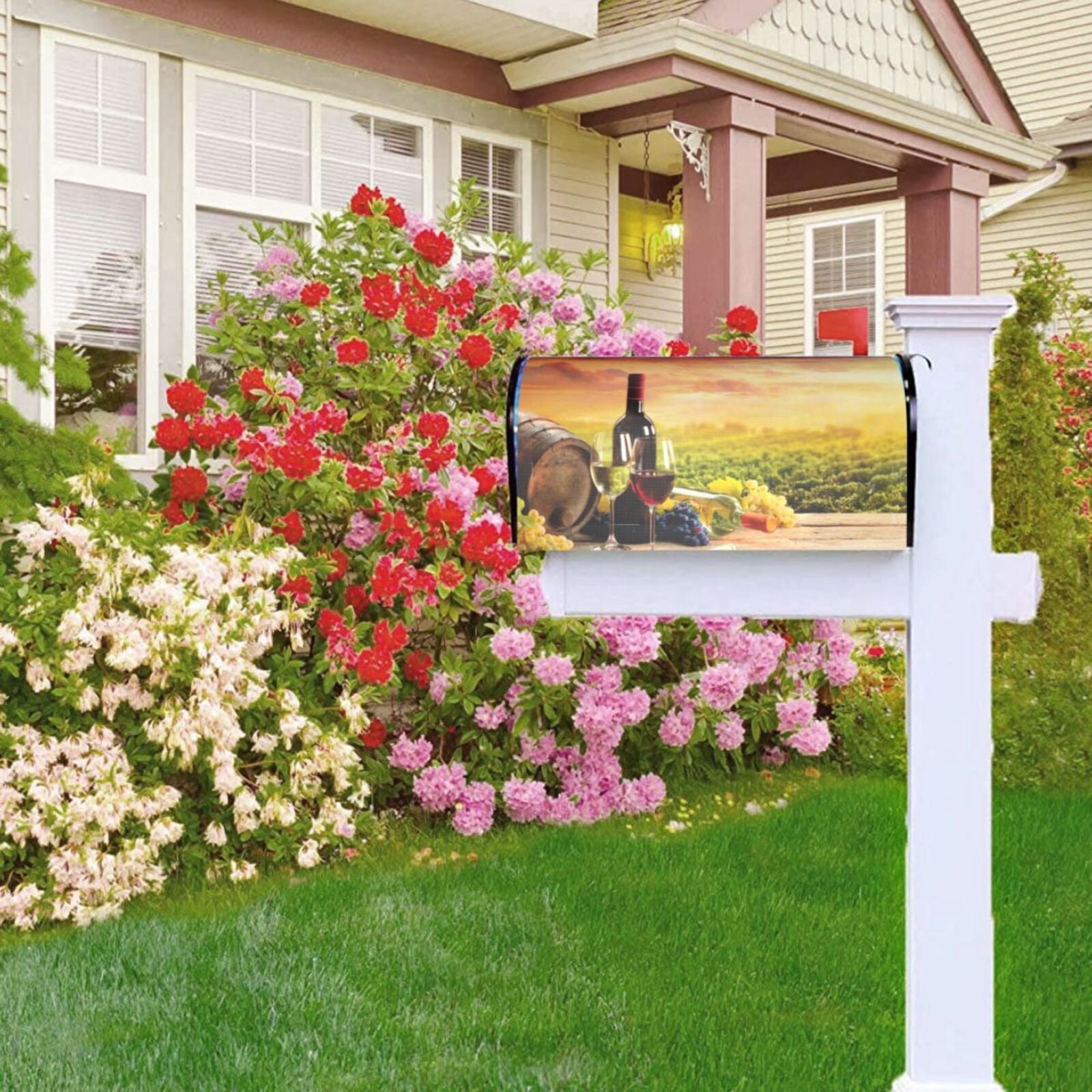 Kdxio Magnetic Mailbox Cover 25.5x21 in Mailbox Cover Outdoor Decoration Holiday Mailbox Covers for Home Garden Yard-25.5x21 in